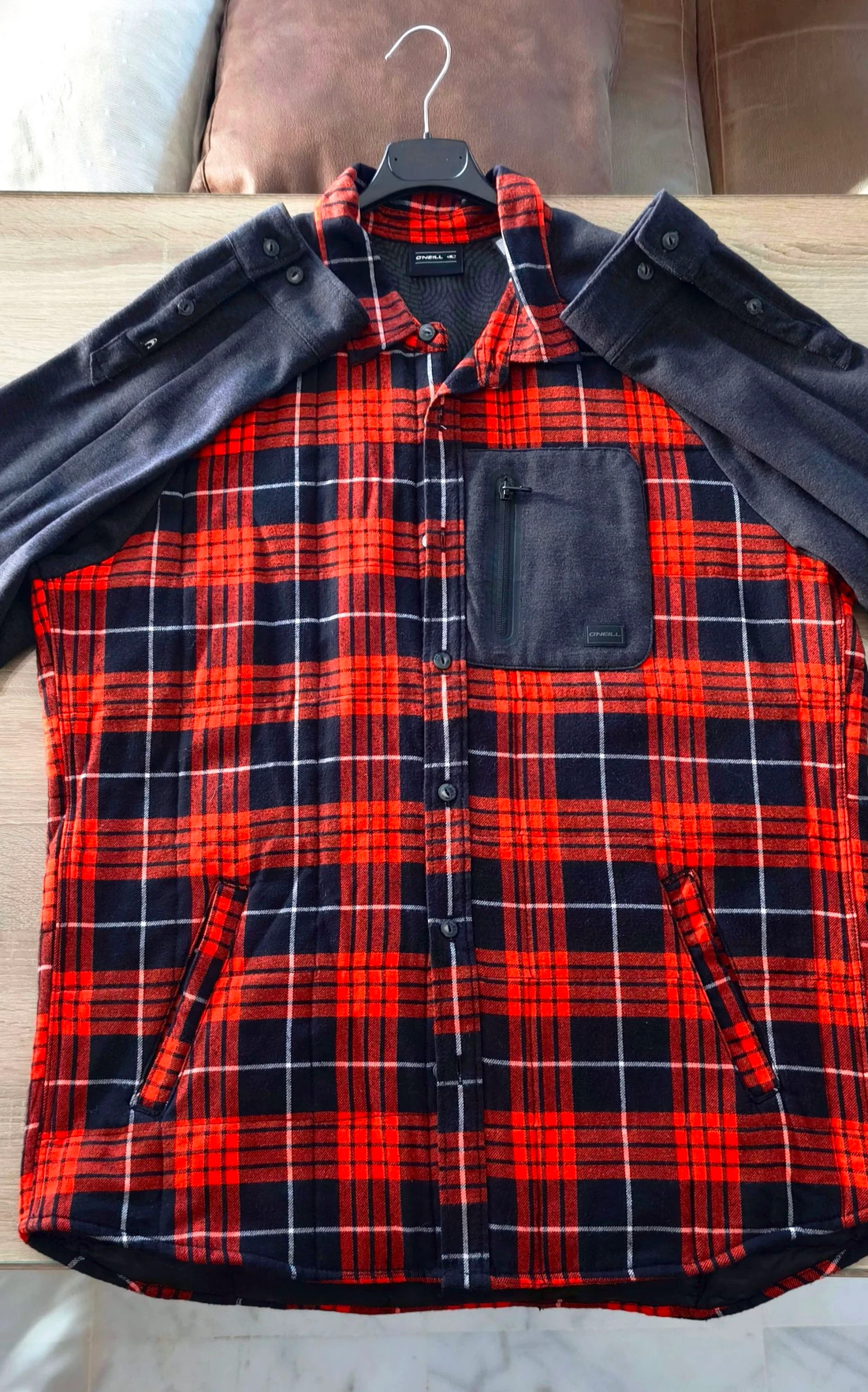 Chaqueta/ sobrecamisa acolchada O'Neill a cuadros